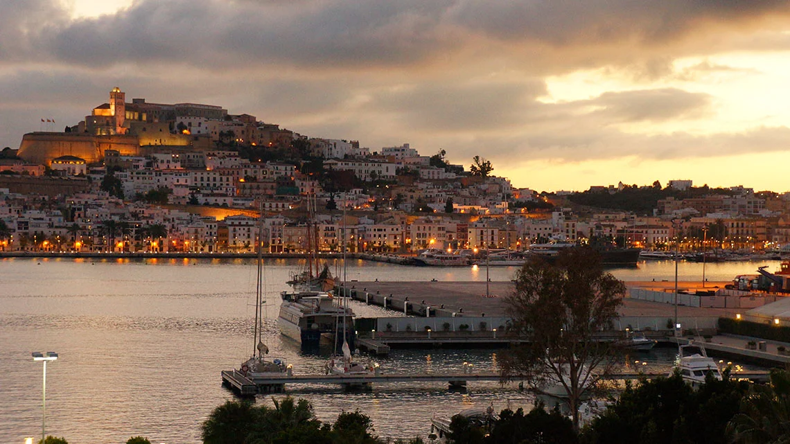 Marina Botafoch luxury port in Ibiza